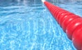 beacon or buoy separating a lane in a swimming pool