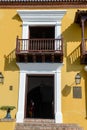 Detail of beautiful colonial architecture at Santiago de Cuba Royalty Free Stock Photo