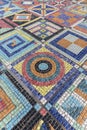 Colorful mosaic tile pattern