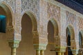 detail of a beautiful decoration of the alhambra palace in spain....IMAGE Royalty Free Stock Photo