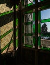 Detail of a beautiful old window in the Museo Correr in Venice, Italy Royalty Free Stock Photo