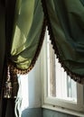 Detail of a beautiful old window in the Museo Correr in Venice, Italy Royalty Free Stock Photo