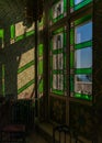 Detail of a beautiful old window in the Museo Correr in Venice, Italy Royalty Free Stock Photo