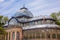 The beautiful Palacio de Cristal a conservatory located in El Retiro Park built in 1887 in Madrid