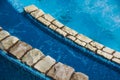 Detail of beautiful swimming pool edge Royalty Free Stock Photo
