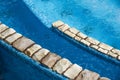 Detail of beautiful swimming pool edge Royalty Free Stock Photo