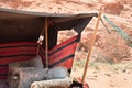 Detail of a Bedouin camp