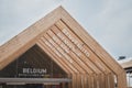 Detail of Belgium pavilion at Expo 2105 in Milan, Italy Royalty Free Stock Photo