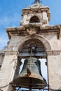 Detail of the Bell called El Miguelete, or Micalet, in the Tower of the Cathedral in Valencia, Spain Royalty Free Stock Photo