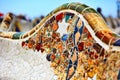 Detail of Bench by Gaudi Royalty Free Stock Photo