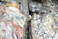 Detail of the Berlin Wall in Germany. Royalty Free Stock Photo