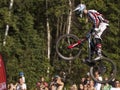 Detail of bikers on jumps - editorial
