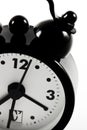 Detail of black alarm clock Royalty Free Stock Photo