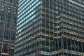 Detail of Black Rock skyscraper with many windows Royalty Free Stock Photo