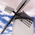 Detail of the blades of a windmill in Consuegra