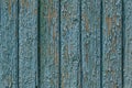 Detail of blue decrepit wooden wall