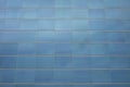 Detail of blue glass facade of a contemporary building Royalty Free Stock Photo