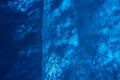 Detail of blue ice wall inside glacier tunnel Royalty Free Stock Photo