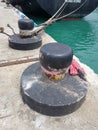 Detail of Bollards at The Pier in Calang, Aceh