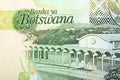 Detail of 10 Botswana Pula banknote Royalty Free Stock Photo