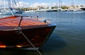 Luxury sailing ships and yachts in palma seaport during the 50th Boatshow fair at palma de mallorca seaport