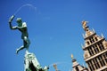 Detail of Brabo fountain in Antwerp