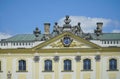 Detail of Branicki Palace in Bialystok, Poland. The palace complex with gardens, pavilions, sculptures, outbuildings built