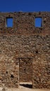 castle brick wall, Palamidi, Nafplion, Nafplio, Peloponissos, Greece Royalty Free Stock Photo