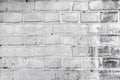 Detail of historic brick wall in white as harmonic background Royalty Free Stock Photo