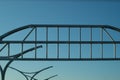 Detail of a bridge abstract background. view on the bridge part Royalty Free Stock Photo