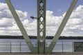 Detail of the Bridge of Spies in Potsdam Royalty Free Stock Photo