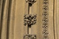 Detail from Bristol Cathedral founded in 1140, originally named St Augustine`s Abbey. Royalty Free Stock Photo