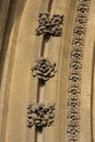 Detail from Bristol Cathedral founded in 1140, originally named St Augustine`s Abbey. Royalty Free Stock Photo