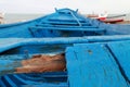 Detail of the broken boards of an old boat Royalty Free Stock Photo