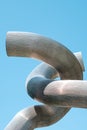 Detail of the `Broken chain` sculpture