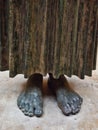 Detail of The Bronze Charioteer of Delphi, Delphi Archaeological Museum, Greece