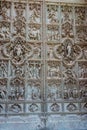 Detail of bronze door of Milan cathedral, Italy Royalty Free Stock Photo