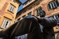 Statue of Giacomo Puccini Famous Composer - Lucca Italy