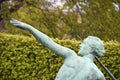 Bronze statue of female javelin thrower