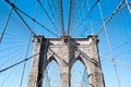 Detail of the Brooklyn Bridge 2 Royalty Free Stock Photo