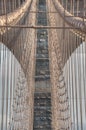 Detail of the Brooklyn bridge, New York City Royalty Free Stock Photo