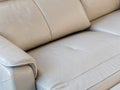 detail of brown sofa at market Royalty Free Stock Photo