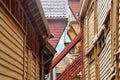 Detail of the Bryggen Bergen home of Hanseatic league