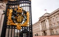 Detail of buckingham palace gate in london united kingdom