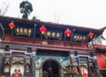 Buddhist temple in the Qingcheng mountain area close to Chengdu