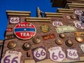 Detail of building along Route 66 in Cars Land at Disney California Adventure Park Royalty Free Stock Photo