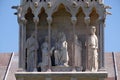 Detail of the building Camposanto Monumentale in Pisa Royalty Free Stock Photo