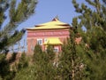 Detail of the building of the datsan. Ulan-Ude.