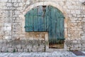 Detail of the building in the historic centre of Stari Grad town on Hvar island Royalty Free Stock Photo