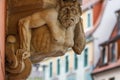 Detail of the building in the historic part of Pirna, Saxony